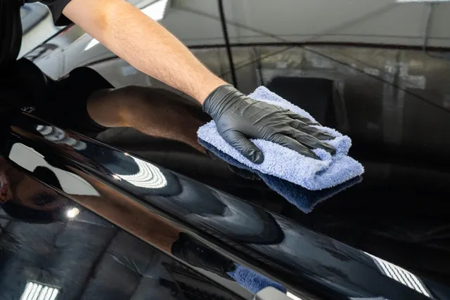 Hand buffing ceramic coating for perfect finish